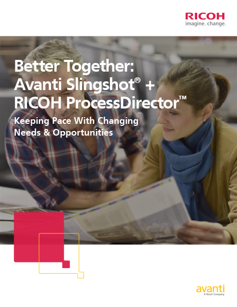 eBook - Better Together Avanti Slingshot and Ricoh ProcessDirector-Cover